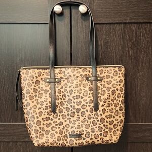 Fossil leopard Print Tote Bag